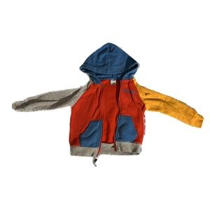 2T CRAYOLA MULTICOLOR ZIP UP HOODIE